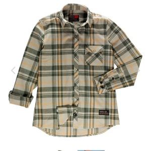 Troll co. WOMEN'S HENLEY FLANNEL